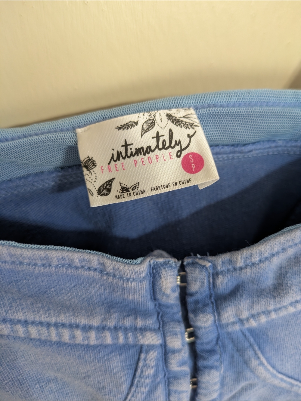 Free People Light Blue Denim Bustier Mini - Picture 2 of 3
